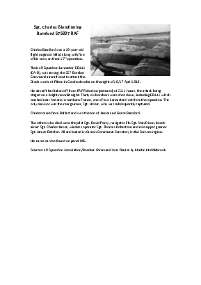 A preview of a PDF biography for Bamford, Charles Glendinning